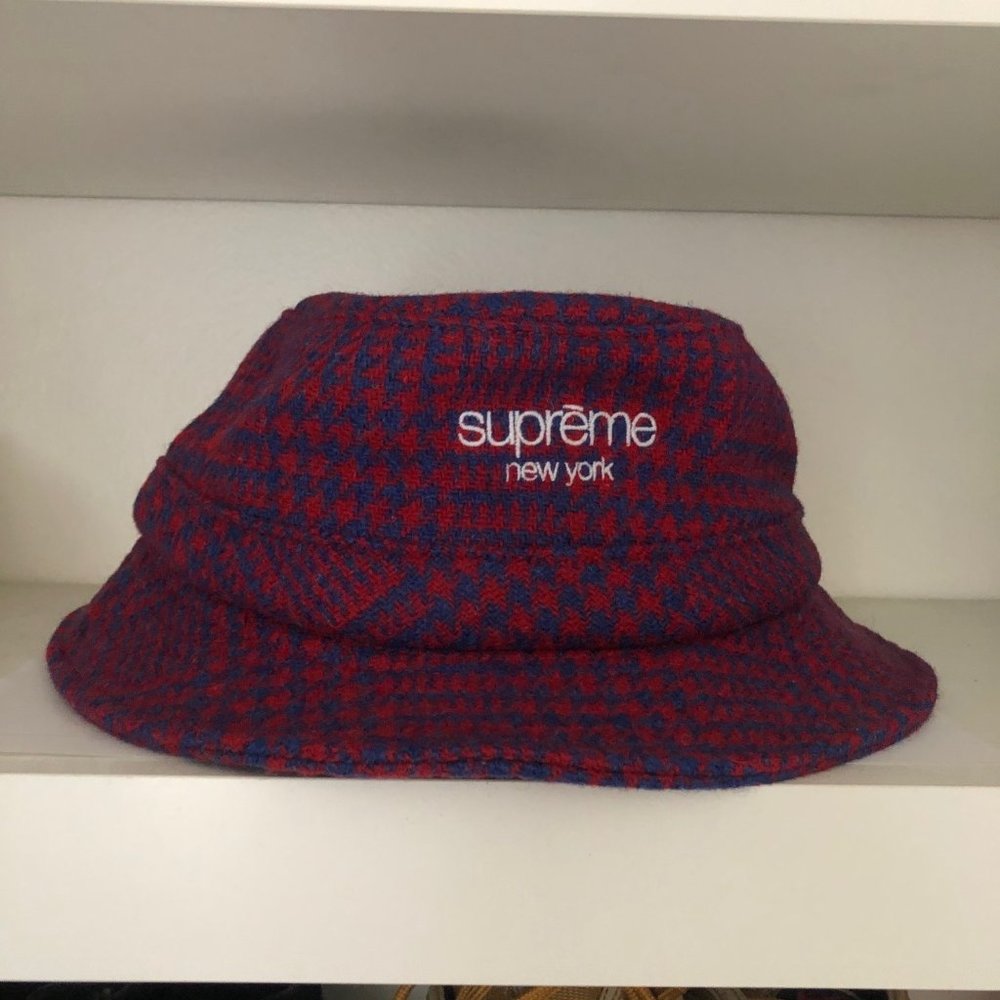 SUPREME NY Harris Tweed Bucket Crusher Hat